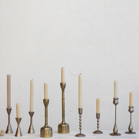 Hand Forged Brass Taper Holder
