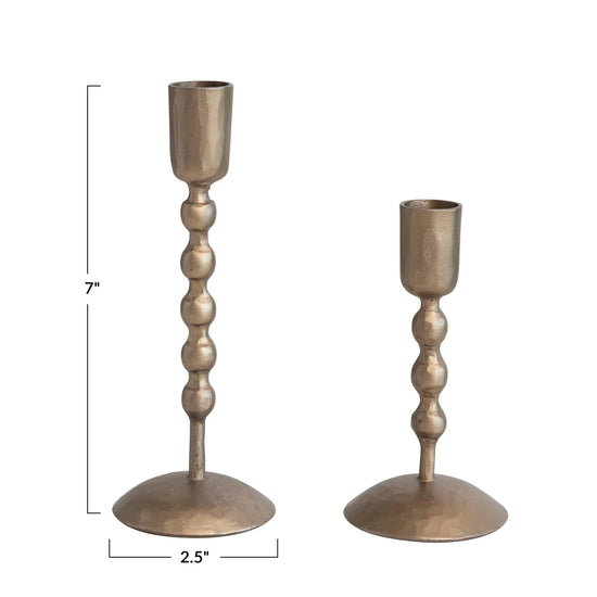 *REGISTRY ITEM: Small Hand Forged Brass Taper Holder*