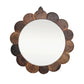 Scalloped Wood Mirror