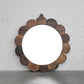 Scalloped Wood Mirror