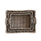 Woven Rattan Tray w/Handles