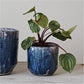 Navy Terra Cotta Planter