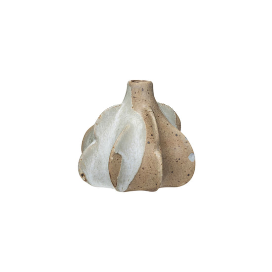 White Formed Texture Vase