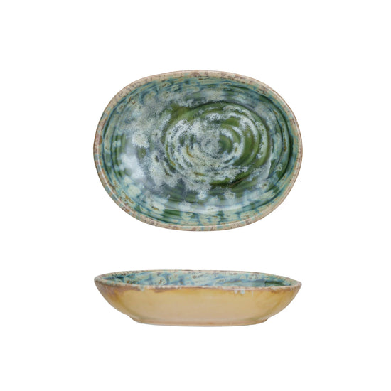 Blue Stoneware Dish