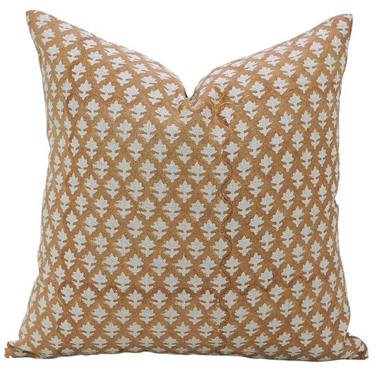 Mustard Block Print Pillow