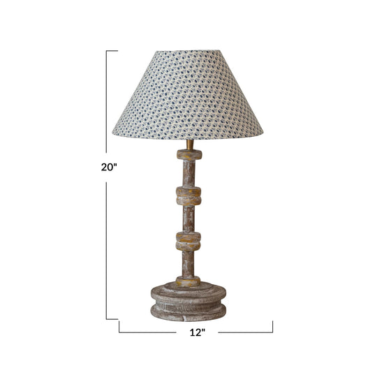 Spool Table Lamp