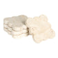 S/4 Scalloped Travertine Coasters