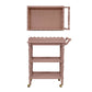 Pink Wood 3 Tier Bar Cart