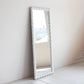 White Turned Wood Mirror