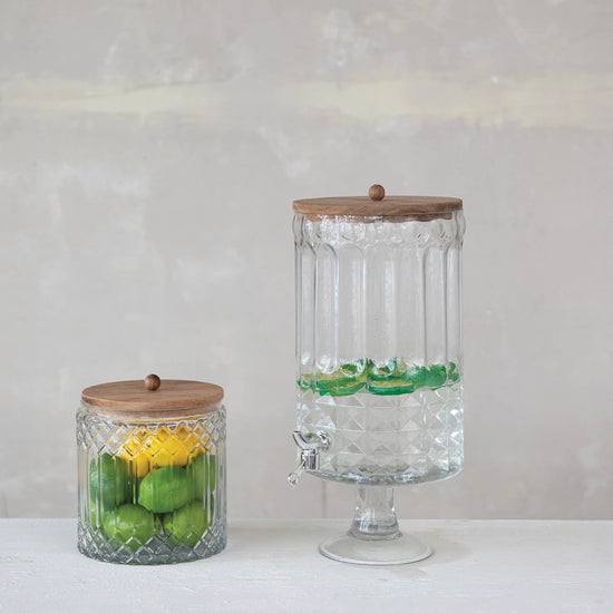 8-Quart Glass Beverage Dispenser