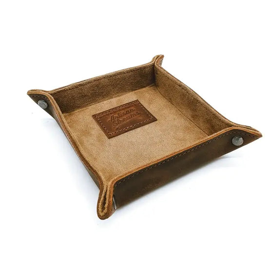 Natural Leather Valet Tray