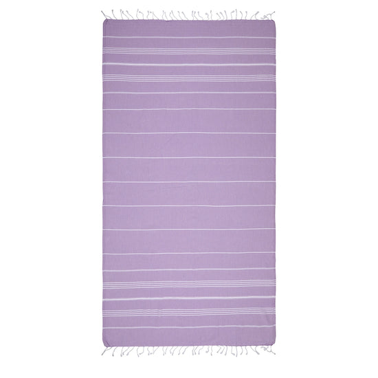 Lavender Striped Turkish Towel