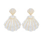 White Tortoise Shell Earrings