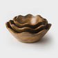 Scalloped Wooden Bowl