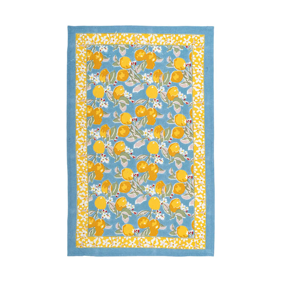 Citron Blue & Yellow Tea Towel