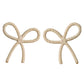 Natural Raffia Bow Earrings