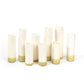 White Ceramic Cylinder Bud Vase