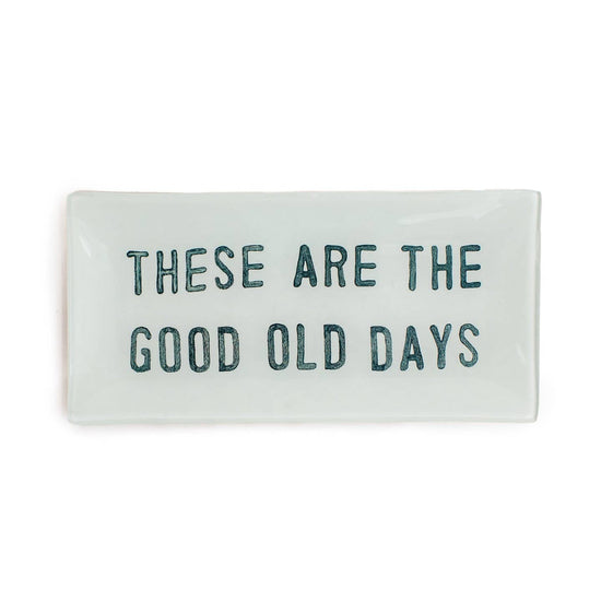 Good Ole Days Decoupage Plate