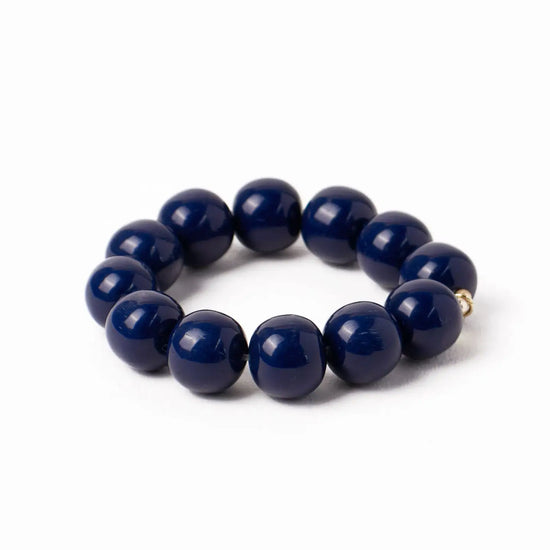 Navy Cece Large Resin Bracelet