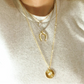 Gold Burst Pendant Necklace