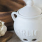 White Ceramic Garlic Keeper