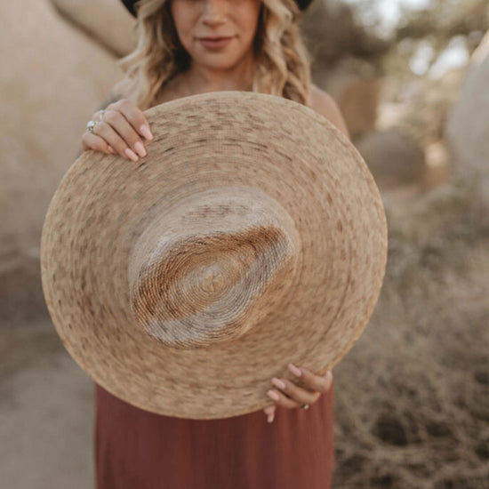 Palm Leaf Wide Brim Hat