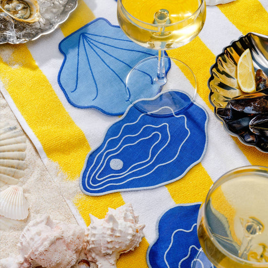 S/4 Shell Cocktail Napkins