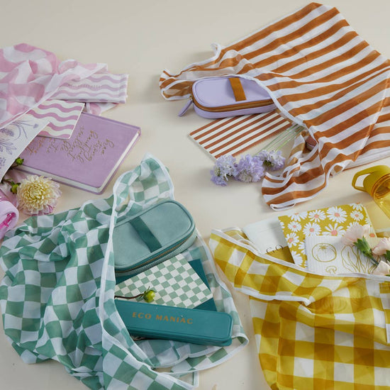 Checkered Market Bag