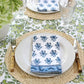 S/4 Gayatri Buti Blue Napkin