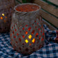Woven Basket Lanterns with Glass Holder
