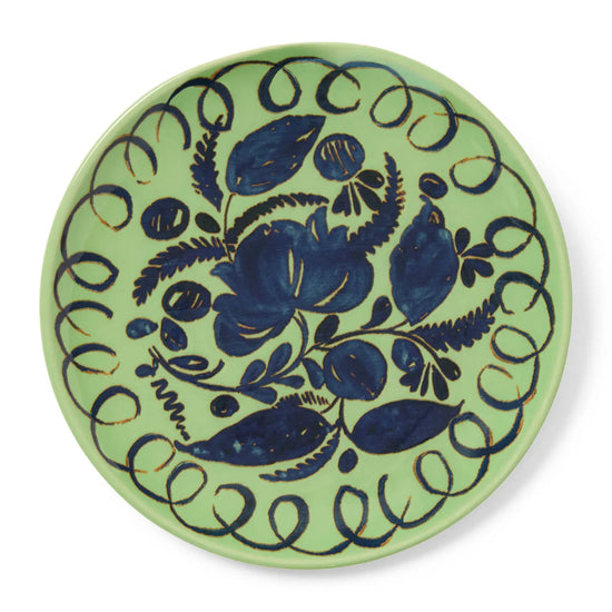 Green Amalfi Dessert Plate