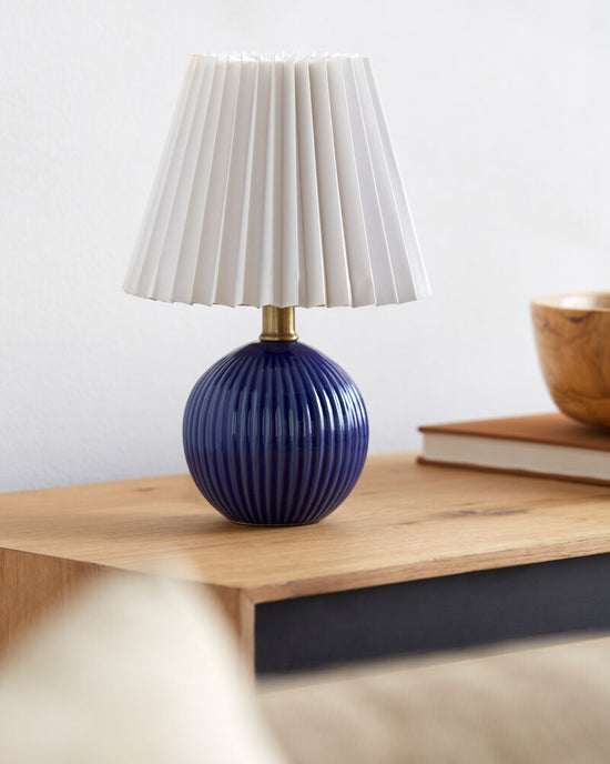 Ferez Blue Ceramic Lamp