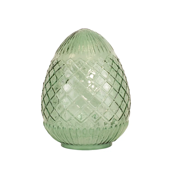 Green Annalise Glass Egg