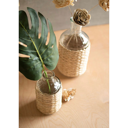 *REGISTRY ITEM: Small Seagrass Wrapped Vase*