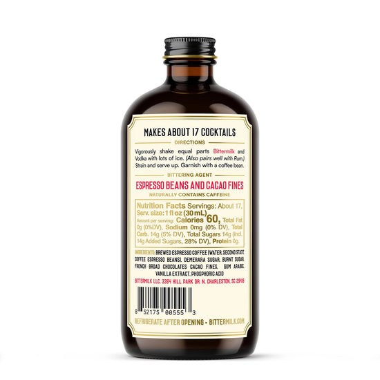 Bittermilk Espresso Martini Cocktail Mixer