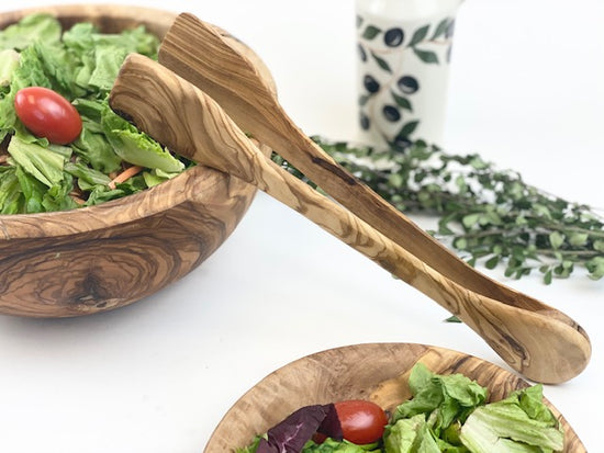 Olive Wood Table Tongs