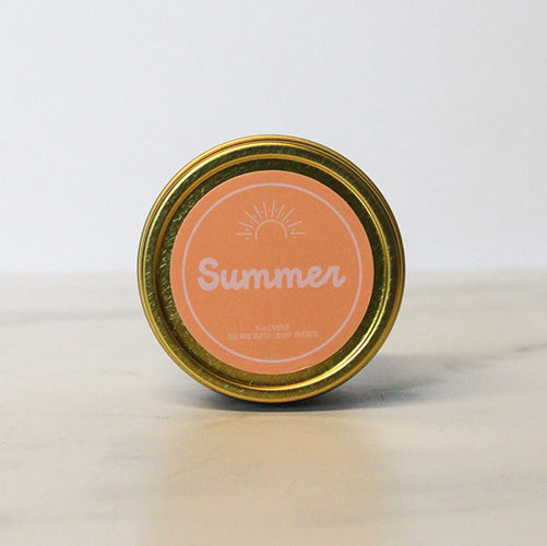 Summer Gold Tin Candle