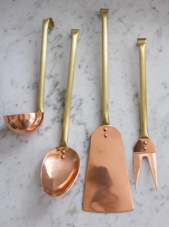 Brass Utensils + Hanging Rod