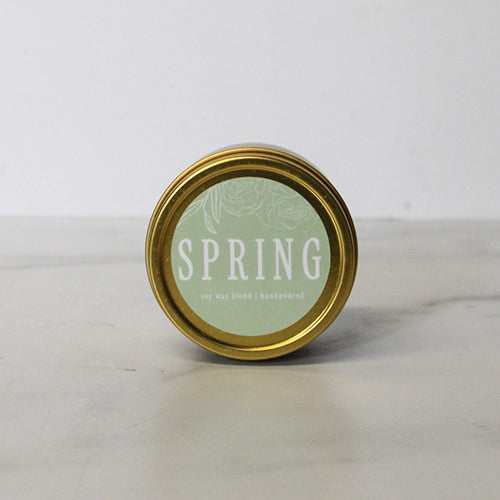 Spring Gold Tin Candle
