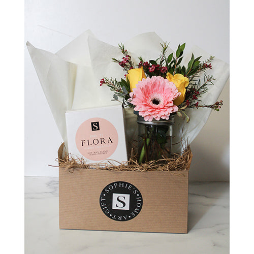 Flower Gift Box + Signature Flora Candle