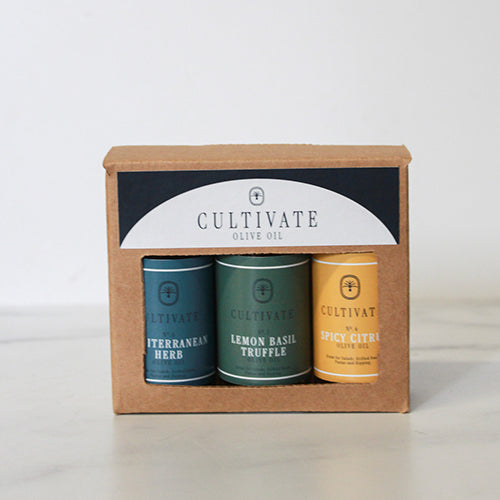 S/3 Cultivate Olive Oil Gift Set