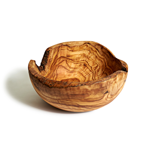 Olive Wood Rustic Salad Bowl