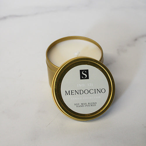 Mendocino Gold Tin Candle