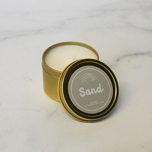 Sand Gold Tin Candle