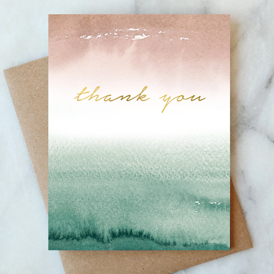 Earthy Thank You Card