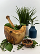 Free Form Olive Wood Mortar & Pestle