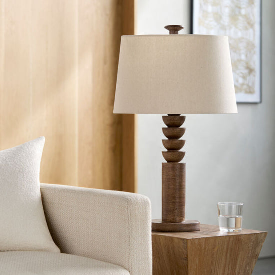 Wheat Linen Munisip Lamp