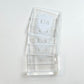 Set of Four Lucite Square Coasters w/ Custom Monogram