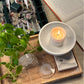 Set of Four Lucite Round Coasters w/ Custom Monogram