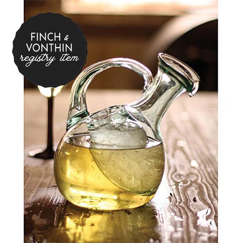 *REGISTRY ITEM: Tilted Glass Decanter with Ice Pocket*